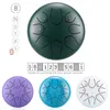 Party Favor 6 Inch 8 Tone Steel Tongue Drum Mini Hand Pan Drums Handhållen Tank Percussion Instrument för Yoga Meditation Musik Love3177299