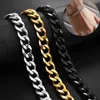 Jiayiqi 3-11 mm homens cadeia pulseira de aço inoxidável freio cubano link pulseira para mulheres masculinas hiphop wrist jóias presente