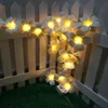 Strings frangipani led string licht bruiloft decoratie bloem fee kamer hanger gordijn batterij festival party muur decor