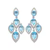 Shining Crystal Wedding Water Drop Dangler Lyx Smycken Roamantic Sweet Bridal Pendant Earings Brand Earring