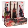 Sacchetto di carta Portabottiglie per vino Festival Sacchetto regalo per feste Manico a nastro Stampaggio a caldo Bottiglia di olio per vino Regalo Sacchetto di imballaggio per champagne H1231