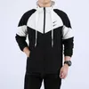 2021 mode Männer Jacken Pullover Hoodied Herbst Dünne Windrunner Licht Windschutz Zipper Hoodies mäntel Oberbekleidung Schwarz Plus größe S-3XL