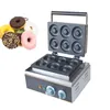 1550W Commerciële Wafel Donut Machine 6 Gaten Elektrische Donut Maker Dubbelzijdig Verwarming Cake Brood Bakken