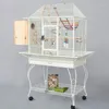 Cages à oiseaux exécution exquise maison métal luxe perroquet Cage grand espace facile à nettoyer support pour animaux de compagnie bois