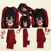 Xmas Family Christmas Matching Pyjamas Set Vêtements de nuit 2PCS Ensembles Top + Pantalon Hommes Femmes Enfants Bébé Famille Vêtements Assortis Tenues H1014