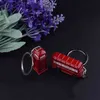 London Red Bus Chain Post Postbus Houder Telefoon Booth Charm Hanger Ketting voor Mannen Dames Party Gift Sleutelhanger