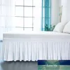 Três lados de tecido envoltam a saia de cama maciça elástica, banda elástica sem cama Fácil / fácil Off Poeira Ruffled Tailored Drop Factory Preço Especialista Qualidade Mais Recente