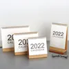 Calendrier de bureau Simple 2022, calendrier quotidien de Table, organisateur de calendriers de bureau