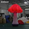 2 3 4 6m height Party supply vivid colorful giant inflatable mushroom with led lights for Outdoor Festival Events221c