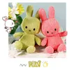 30CM Height Large Plush Bunny Doll Toys Kids Sleeping Back Cushion Cute Stuffed Rabbit Baby Accompany Dolls Xmas Gift Y211119