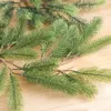 Dekorativa Blommor Kransar 180cm 50cm Pe Leaf Jul Konstgjorda Gröna Löv Party Xmas Garland Wreath Tree Ornaments Hängande Decoratio