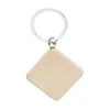 NEWBeech Wood Keychain Party Favors Blank Personnalisé Personnalisé Tag Nom ID Pendentif Porte-clés Boucle Creative Cadeau D'anniversaire CCE11340