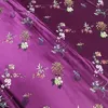 Kinesisk Silk Brocade Fabric Jacquard Cheongsam Tang kostym Kostym Bröllopsklänning Kuddepåse Rosa Meilan Bamboo Chrysanthemum