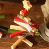 クリスマスの装飾の木の飾りの家の装飾ギフト木製ブロック装飾キッズアダルトデスクトップの装飾品パーティーイヤークリスマス