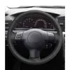 Housse de volant de voiture en cuir artificiel PU noir, cousue à la main, pour Corolla 2003 – 2006 Caldina RAV4 Scion tC xA xB
