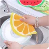 Tecknad Frukt Handduk Hängande Typ Handdukar Kök Vatten Upptag Childrens Handkerchief 1 4fh Y2
