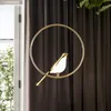 Подвесные лампы скандинавские современные золотые птицы светодиодные люстра