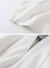 高品質のチルダーン衣料品ガールズパーカーファッション新しいホワイトニットシャツ秋冬ボトムリングシャツ綿暖かいラペルセーター