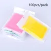 100 stks / zak Disposable Microbrush Eyelashes Extension Individuele Lash Removing Swab Micro Borstel voor Eyelash Extension Tools