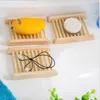 2023 New Natural Bamboo Trays 도매 나무 비누 접시 나무 비누 트레이 홀더 랙 플레이트 박스 용기 목욕 샤워 욕실 용기