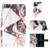 PU Leather Flip Wallet Case for Iphone 12 11 PROMAX 12PRO 11ProMAX XR XS MAX 8 7 Plus 6 6SPlus Gold Geometric Marble Cases Cover