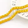 Hip Hop Men Necklace Chain Solid Byzantine Choker Clavicle 18k Yellow Gold Filled Fashion Jewelry Gift