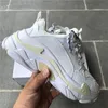 2022 Fashion Men Women Platform Casual Shoes Triple-s Chunky Sneakers Height Increase Triple Black White Beige Green Yellow Platform Dad Shoe US 6-12