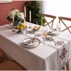white rectangle tablecloth