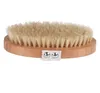 2021 Natural boar bristle back body brush bamboo eco-friendly brushes remove dead skin shower bath spa massage with rivet without handle