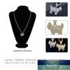 AITIEI Shiny Trendy Goat Animal Pendant Necklace Charms For Men Women Gold Silver Color Cubic Zircon Hip Hop Jewelry Gifts Factory price expert design Quality Latest