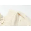 秋のセーター女性正方形の襟のプルオーバー長袖カジュアルエレガントなヴィンテージプレッピースタイルニットセータージャンパートップ210417