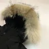 Invierno al aire libre Moda casual para niños ropa de plumón pato blanco a prueba de viento parker cuello largo de cuero gorra cálida piel de lobo real elegante abrigo clásico Parkas para niños