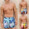Fashionable Summer Quick-Secagem de Secagem de Troncos de Natação Havaí Imprimir Beach Shorts Homens Soft Soft Respirável Solta Homem Calças de Roupas