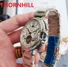 Relojes de luna romana de acero inoxidable de lujo para hombre Mecánico SS 2813 Reloj con movimiento automático Hombres deportivos Relojes de pulsera de gran diseño Luminoso montre de luxe