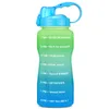 BuildLife Tritan Gallon Water Bottle With Unique Timeline Measurements Goal BPA Free Sports Portable Gym Jug