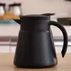 Doniczka do kawy Szkło Teapot-304 Stal nierdzewna Podwójna ściana Izolacja, chłodno uchwyt, antypoślizgowy silikonowy dno 600ml