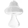 Vase en verre Transparent en forme de champignon, jolie plante hydroponique, décoration artisanale créative pour la maison, le bureau, le salon, Vases3048