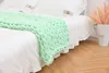 Handmade roving knitted blanket chenille nap quilt sofa decoration photography props