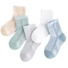 5pairs / partij 0-12 Kinderen Sokken Zomer Katoen Jacquard Babys Sokken Meisjes Mesh Leuke Boy Peuter Sokken Kinderen Kleed Toebehoren 896 Y2