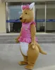 Mascot CostumesKangaroo Mascot Costume Furry Suits Party Game Fursuit Cartoon Dress Outfits Carnival Halloween Xmas Easter Ad Apparel