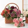 Decorative Flowers & Wreaths Faux Silk Bright-colored Good Charming Easy Maintain Flower