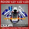 OEM Bodys Kit For SUZUKI 250CC RGV250 SAPC VJ21 RGV250 RGV-250CC 88 89 Bodywork 21HC.4 RGVT-250 RGV-250 RIZLA blue stock Panel RGVT RGV 250 CC 1988 1989 Full Fairings Kit