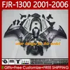 바디 키트 Yamaha FJR-1300 FJR1300A FJR 1300 A CC 2001-2006 Bodywork 106no.93 FJR1300 01 02 03 04 05 06 FJR-1300A 2001 2002 2003 2003 2004 2005 2006 OEM 페어링 네온 그린