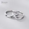 Moda Um par de amantes Anel de noivado para homens Mulheres Pure 925 Sterling Silver Zircon Bem Jóias 210707