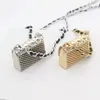 Designer Mini Metal Bags Pearl Chain Crossbody Waist Fashion Small Square Shoulder Purse Necklace Bag290j