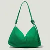 Väska Tote Koppling Casual Nisch Design S Ny stil Stora Green Shoulder Winter Shoping Purses and Handbags Luxury Designer 1124