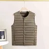 Gilet léger à col en V pour hommes, manteau en canard, Parka sans manches pour dames, grande taille, G1108