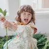 Baby girls klänning 2021 vår sommar rj märke söta tecknad barn flickor kausalklänning mode koreansk toddler flicka prinsessan klänningar Q0716