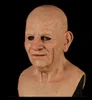 LaTex Halloween Mask Horror Headgear Bald Rotten Face Headgear Party Tricky Headgears Cosplay Decoration Old Man Masks HH5609 Bästa kvalitet F85