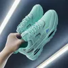 Toptan 2021 Yüksek Kalite Erkek Bayan Spor Koşu Ayakkabıları Tenis Açık Yürüyüş Yeşil Volt Koşucular Koşu Trainers Sneakers Boyutu 39-44 WY16-D87